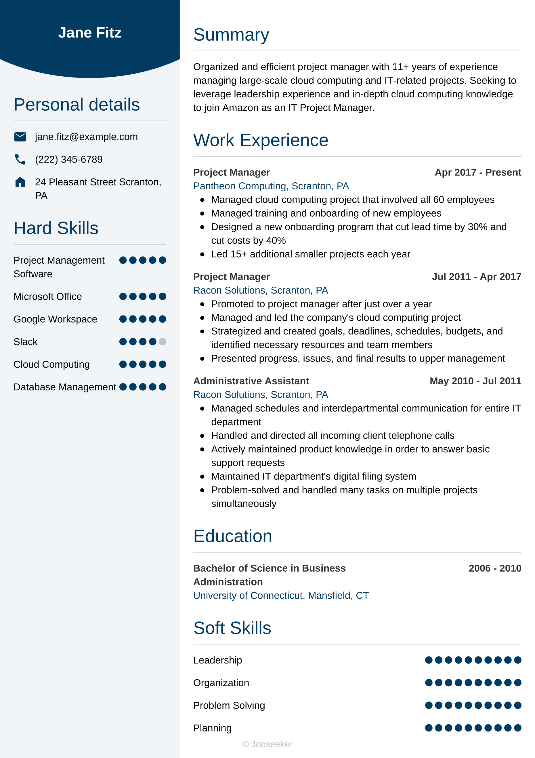 Professional resume template